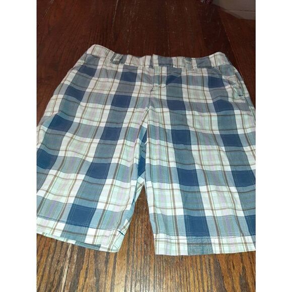 Size 10 Sonoma Mid Rise Plaid Bermuda Shorts with Pockets Multi-Color - Picture 1 of 4